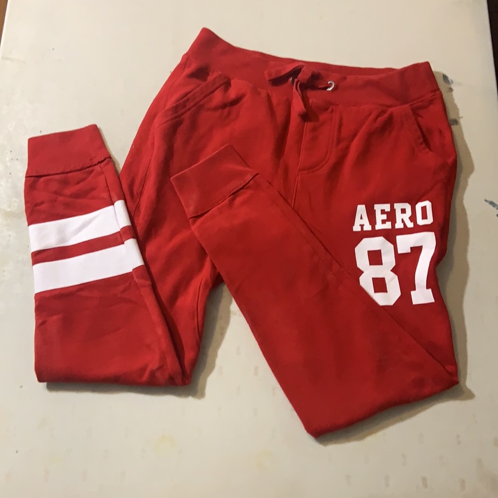 Red Aeropostale Jogger Style Sweatpants